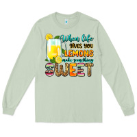 Matcha when life gives you lemons make someting sweet Long Sleeve Tee - Zillion Design Studio