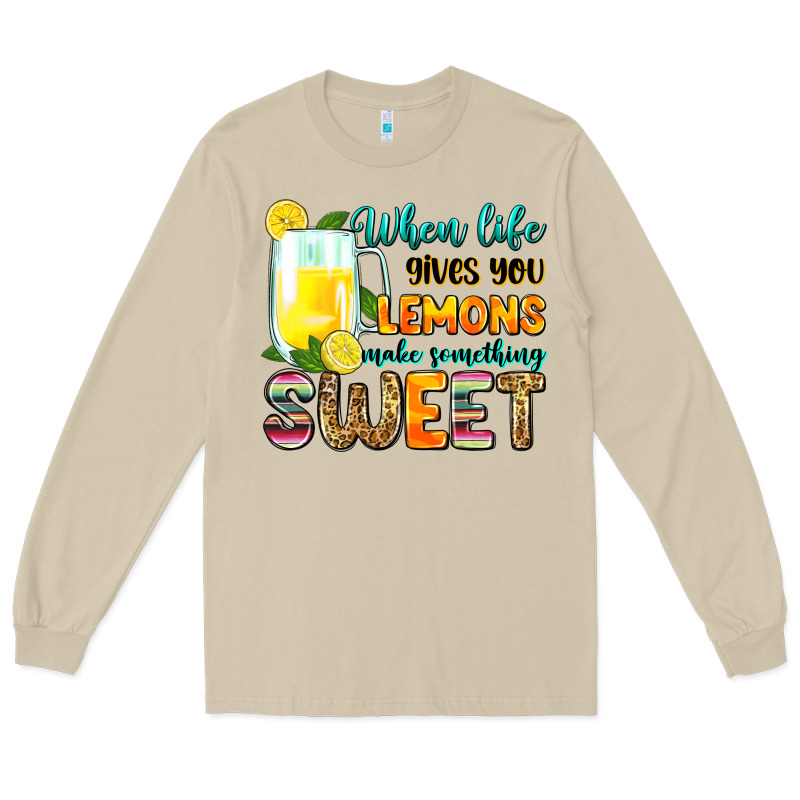 When Life Gives You Lemons Make Someting Sweet Long Sleeve Tee by Zillion Design Studio | Teevron