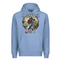 Colony Blue mamas boy western cowboy boots cactus Premium Hoodie - NancyCooperArtShop