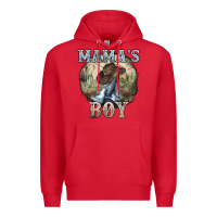 Red mamas boy western cowboy boots cactus Premium Hoodie - NancyCooperArtShop