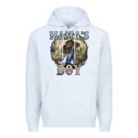 White mamas boy western cowboy boots cactus Premium Hoodie - NancyCooperArtShop