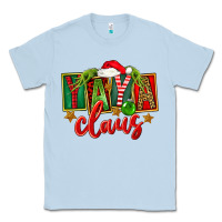 Dusty Blue Christmas Yaya Claus Classic Tee - FaDigitalArtStudio