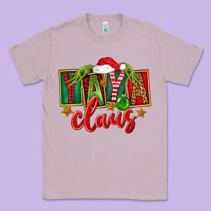 Christmas Yaya Claus Classic Tee Designed By Fadigitalartstudio