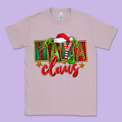 Christmas Yaya Claus Classic Tee Designed By Fadigitalartstudio