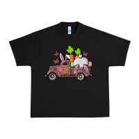 Black happy easter pink truck with bunny Urban Heavy Tee - RanaPortraitStore