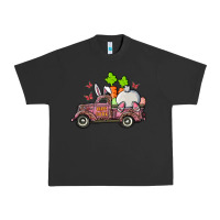 Pigment Black happy easter pink truck with bunny Urban Heavy Tee - RanaPortraitStore