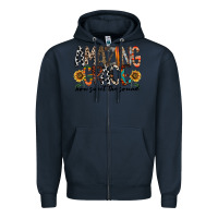Navy amazing grace how sweet the sound Zipper Hoodie - RacoonDesign
