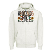 Oatmeal Heather amazing grace how sweet the sound Zipper Hoodie - RacoonDesign