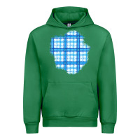 Emerald Winter Tartan Patch Urban Hoodie - BundleAndBundleShop