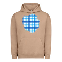Pigment Burro Winter Tartan Patch Urban Hoodie - BundleAndBundleShop
