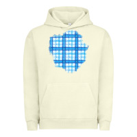 Pigment Pistachio Winter Tartan Patch Urban Hoodie - BundleAndBundleShop