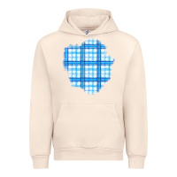 Sandshell Winter Tartan Patch Urban Hoodie - BundleAndBundleShop
