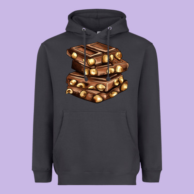 Nut And Chocolate Heavyweight Hoodie Designed By Adodesignshop