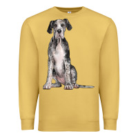 Antique Gold Great Dane Dog Premium Sweatshirt - LillyAllenDesigns