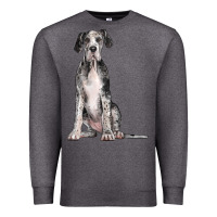 Charcoal Heather Great Dane Dog Premium Sweatshirt - LillyAllenDesigns