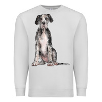 Dove Grey Great Dane Dog Premium Sweatshirt - LillyAllenDesigns