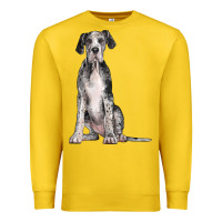 Lemon Great Dane Dog Premium Sweatshirt - LillyAllenDesigns