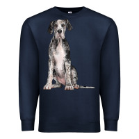Navy Great Dane Dog Premium Sweatshirt - LillyAllenDesigns