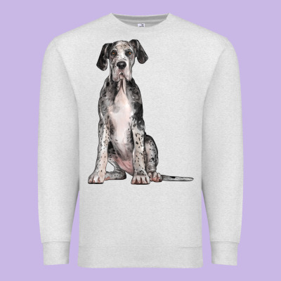 Great Dane Dog Premium Sweatshirt Designed By Lillyallendesigns