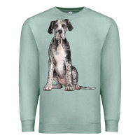 Seafoam Great Dane Dog Premium Sweatshirt - LillyAllenDesigns