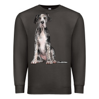 Smoke Great Dane Dog Premium Sweatshirt - LillyAllenDesigns