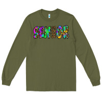Army Green senior 2022 tie die leopard Long Sleeve Tee - RanaPortraitStore