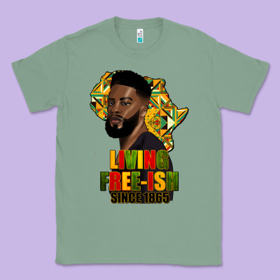Juneteenth Living Freeish Since 1865 Classic Tee Designed By Hra Design Shop