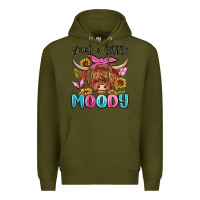 Army Green just a little moody Premium Hoodie - MaliasSmallBusiness