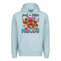 Blue Mist just a little moody Premium Hoodie - MaliasSmallBusiness