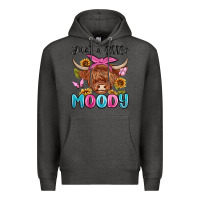Charcoal Heather just a little moody Premium Hoodie - MaliasSmallBusiness