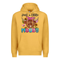 Mustard just a little moody Premium Hoodie - MaliasSmallBusiness