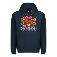 Navy just a little moody Premium Hoodie - MaliasSmallBusiness