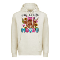 Oatmeal Heather just a little moody Premium Hoodie - MaliasSmallBusiness