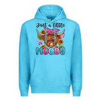 Ocean Blue just a little moody Premium Hoodie - MaliasSmallBusiness