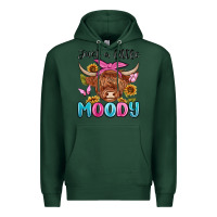 Sports Green just a little moody Premium Hoodie - MaliasSmallBusiness