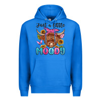 True Royal just a little moody Premium Hoodie - MaliasSmallBusiness