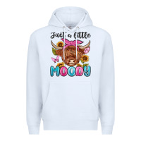 White just a little moody Premium Hoodie - MaliasSmallBusiness