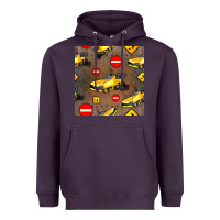 Plum asphalt paver seamless pattern Heavyweight Hoodie - BundleAndBundleShop