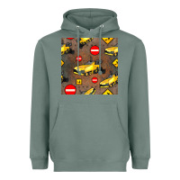 Sage asphalt paver seamless pattern Heavyweight Hoodie - BundleAndBundleShop