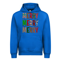 Cobalt Merry Merry Merry Christmas Urban Hoodie - BundleAndBundleShop