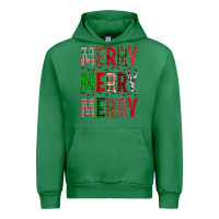 Emerald Merry Merry Merry Christmas Urban Hoodie - BundleAndBundleShop