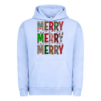 Pigment Grape Ice Merry Merry Merry Christmas Urban Hoodie - BundleAndBundleShop