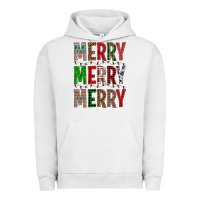 Pigment Lunar Rock Merry Merry Merry Christmas Urban Hoodie - BundleAndBundleShop