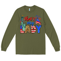 Army Green that's my lady 4th of july Long Sleeve Tee - Zillion Design Studio
