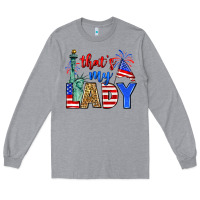 Heather Grey that's my lady 4th of july Long Sleeve Tee - Zillion Design Studio