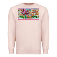 Pale Pink happy easter y'all rabbit sippy cup Premium Sweatshirt - BarkalooDesign