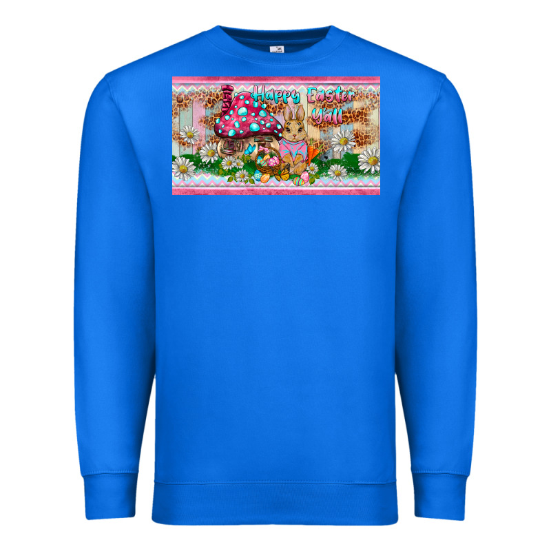 Happy Easter Y'all Rabbit Sippy Cup Premium Sweatshirt by BarkalooDesign | Teevron