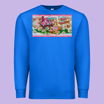 Happy Easter Y'all Rabbit Sippy Cup Premium Sweatshirt Designed By Barkaloodesign