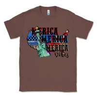Chestnut Merica Merica Merica vibes 4th of july Classic Tee - CowGirlArtShop