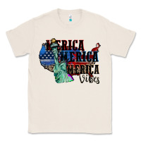 Natural Merica Merica Merica vibes 4th of july Classic Tee - CowGirlArtShop